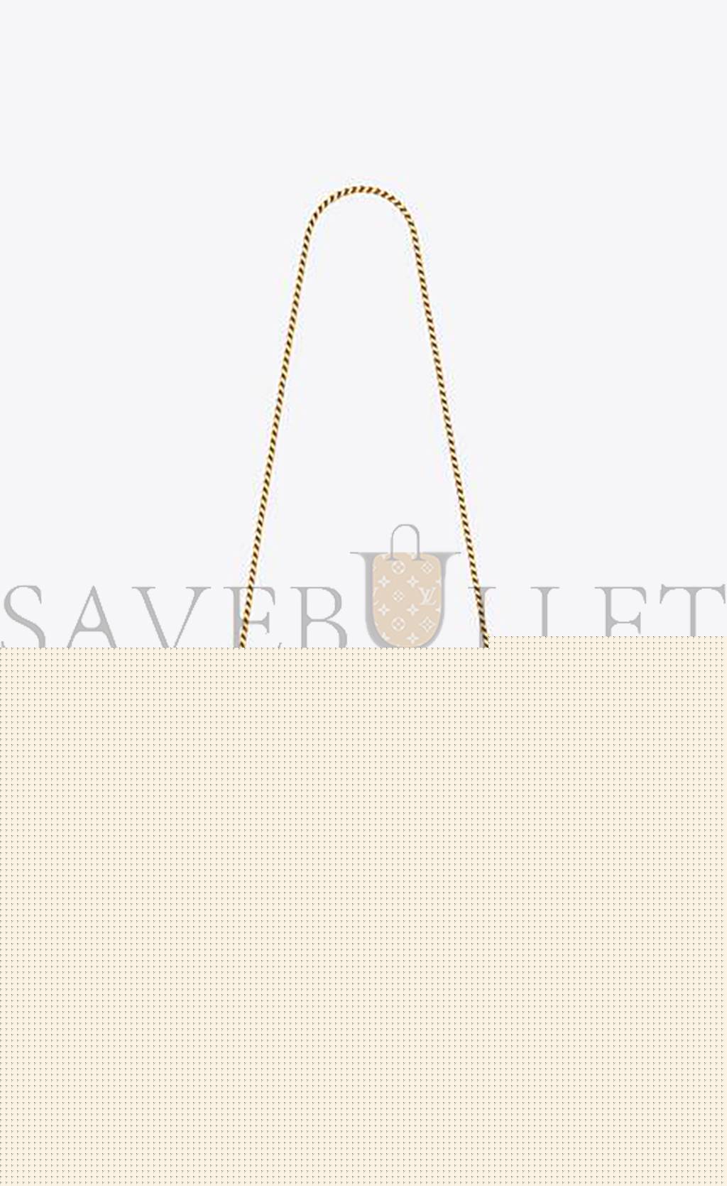 YSL CASSANDRE MATELASSÉ CHAIN WALLET IN GRAIN DE POUDRE EMBOSSED LEATHER 377828BOW013051 (22.5*14*4cm)