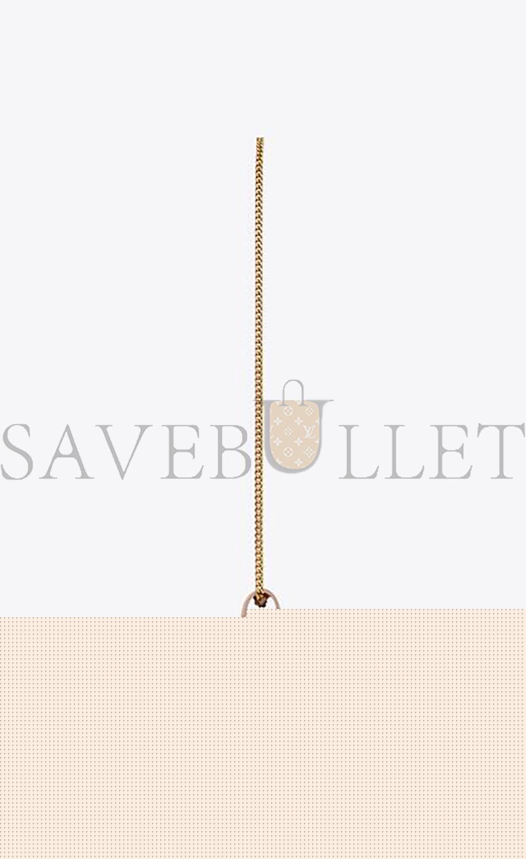YSL CASSANDRE MATELASSÉ CHAIN WALLET IN GRAIN DE POUDRE EMBOSSED LEATHER 377828BOW016920 (22.5*14*4cm)
