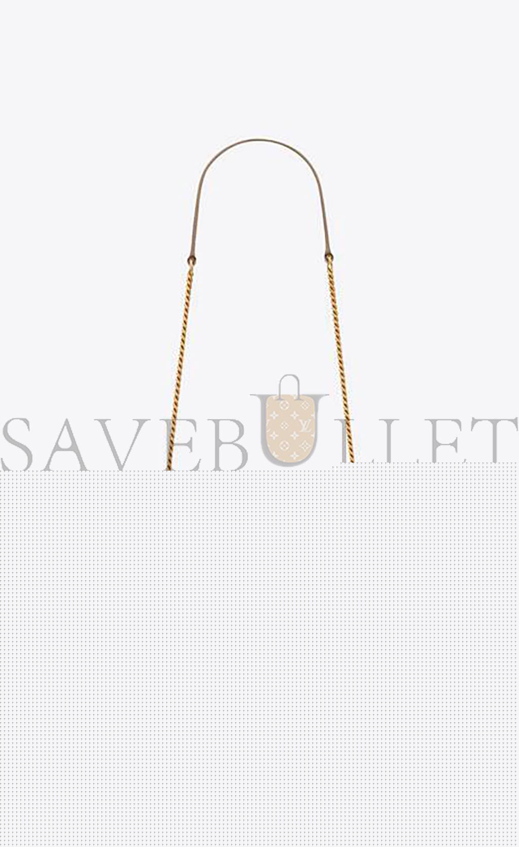 YSL CASSANDRE MATELASSÉ ENVELOPE CHAIN WALLET IN GRAIN DE POUDRE EMBOSSED LEATHER 695108BOW012721 (19*12.5*3.5cm)