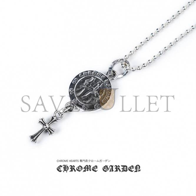 Ch*0me He**ts angel medallion baby cross charm
