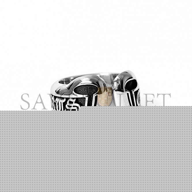 Ch*0me He**ts small scroll label ring