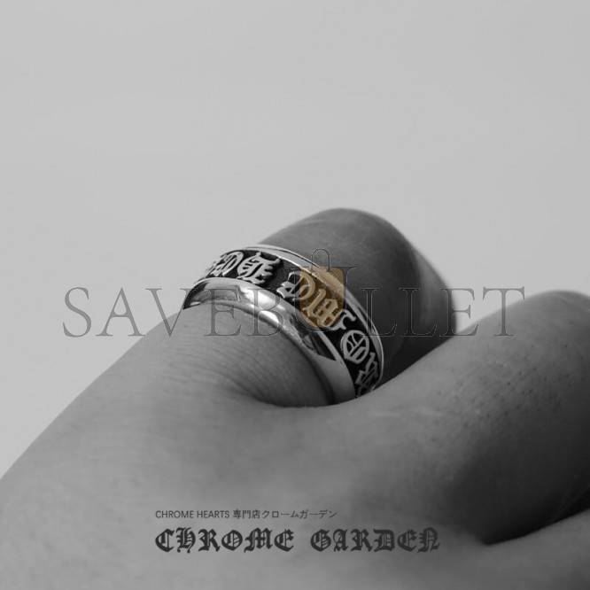Ch*0me He**ts small scroll label ring