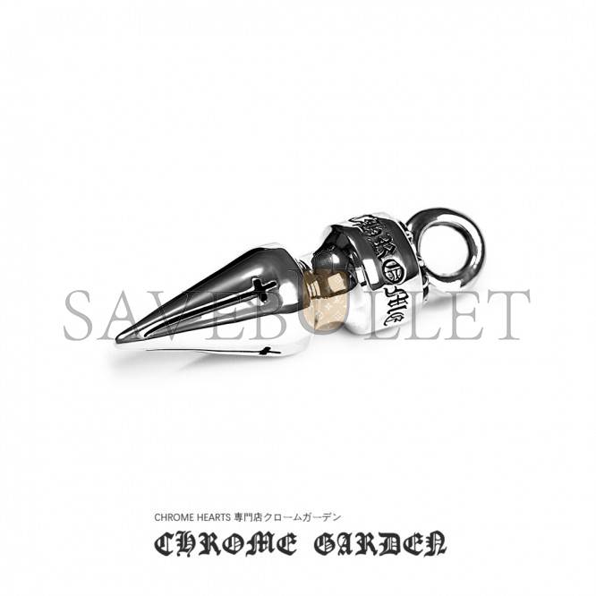 Ch*0me He**ts small spike pendant