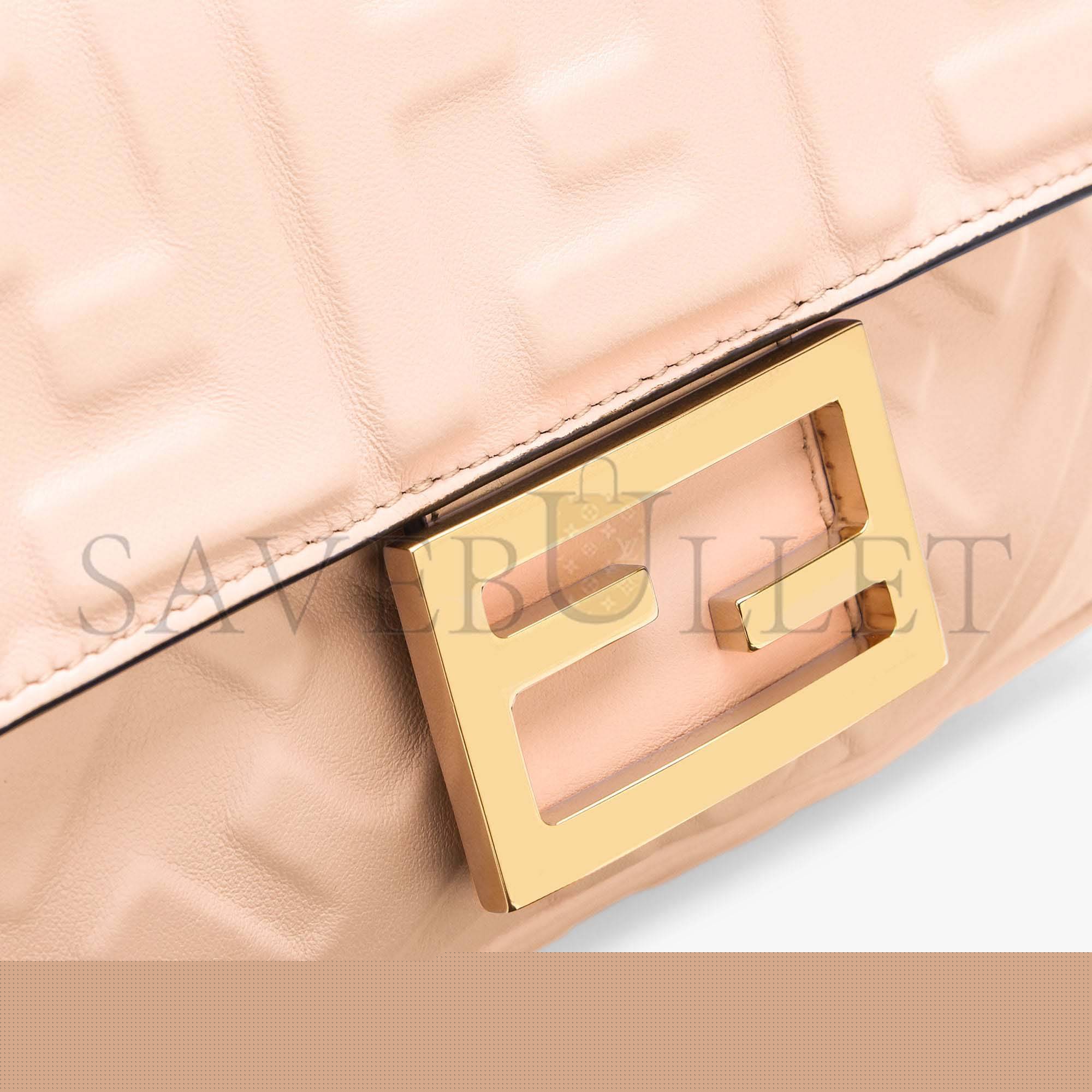 F**di baguette mini - pale pink nappa leather bag 8bs017a72vf171m (19*11.5*4cm)