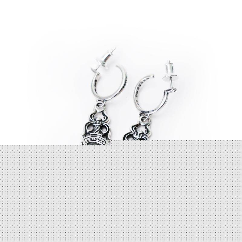CHROME HEARTS DAGGER HOOP EARRINGS