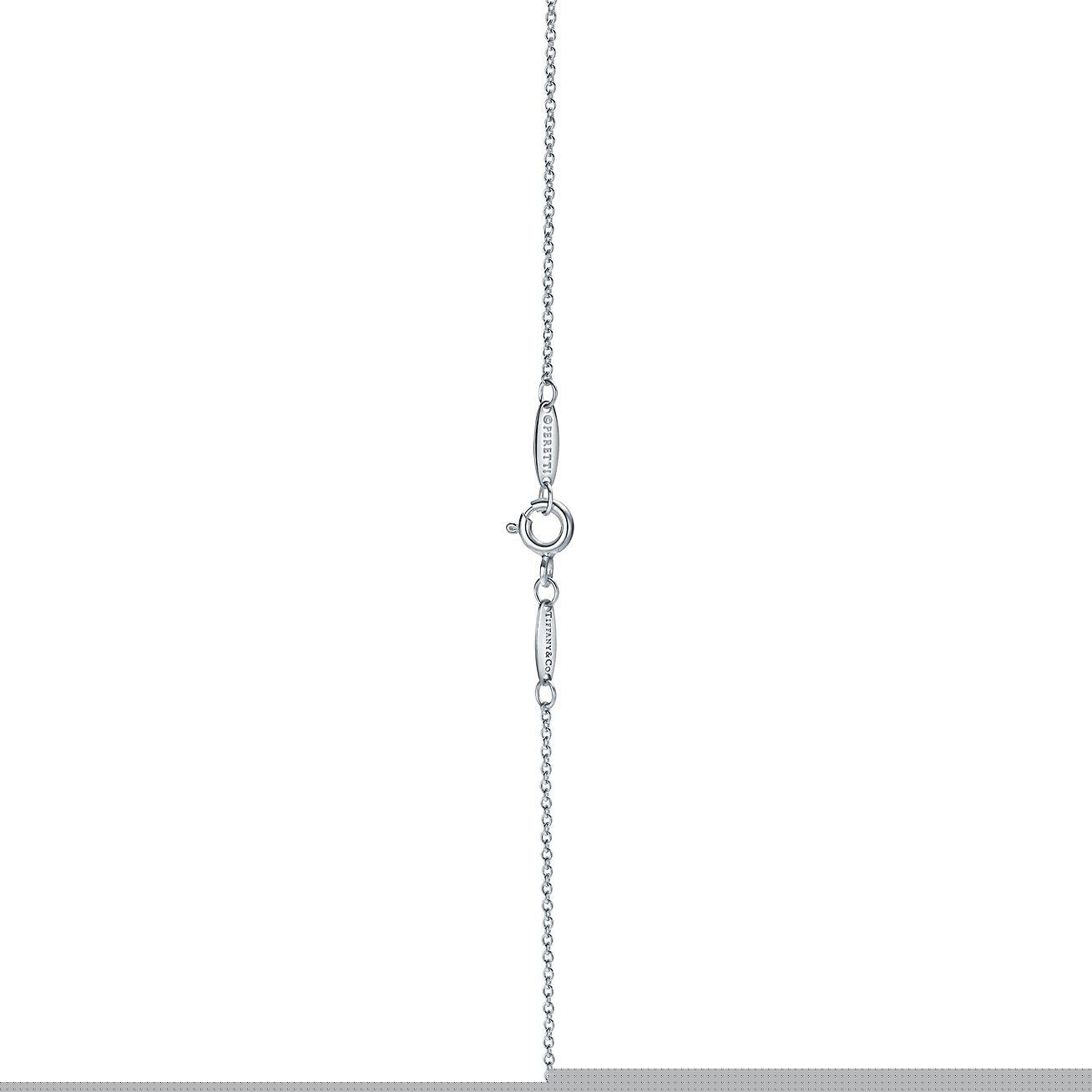 T*f*ny  elsa peretti® open heart pendant in silver, 11 mm