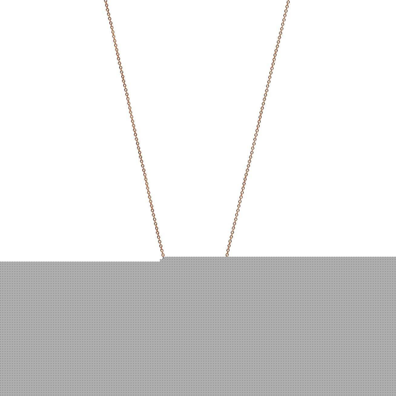 T*f*ny elsa peretti® bean® design pendant in rose gold with diamonds, 12 mm