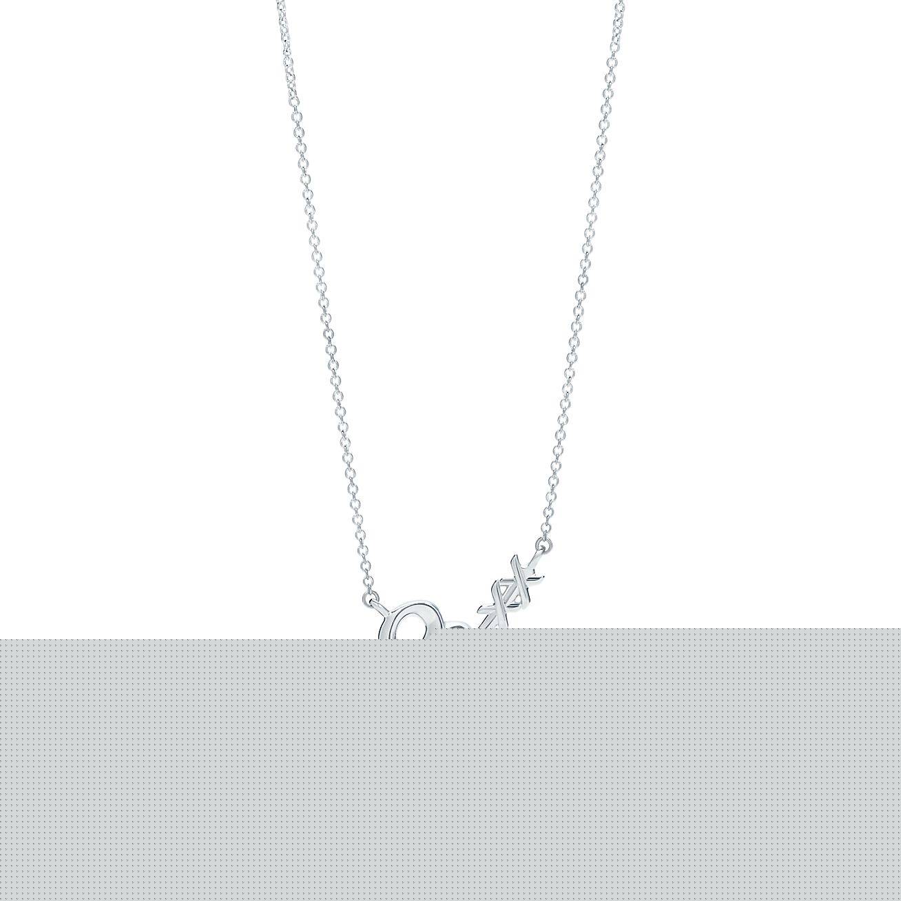 T*f*ny  palomas graffiti heart arrow pendant
