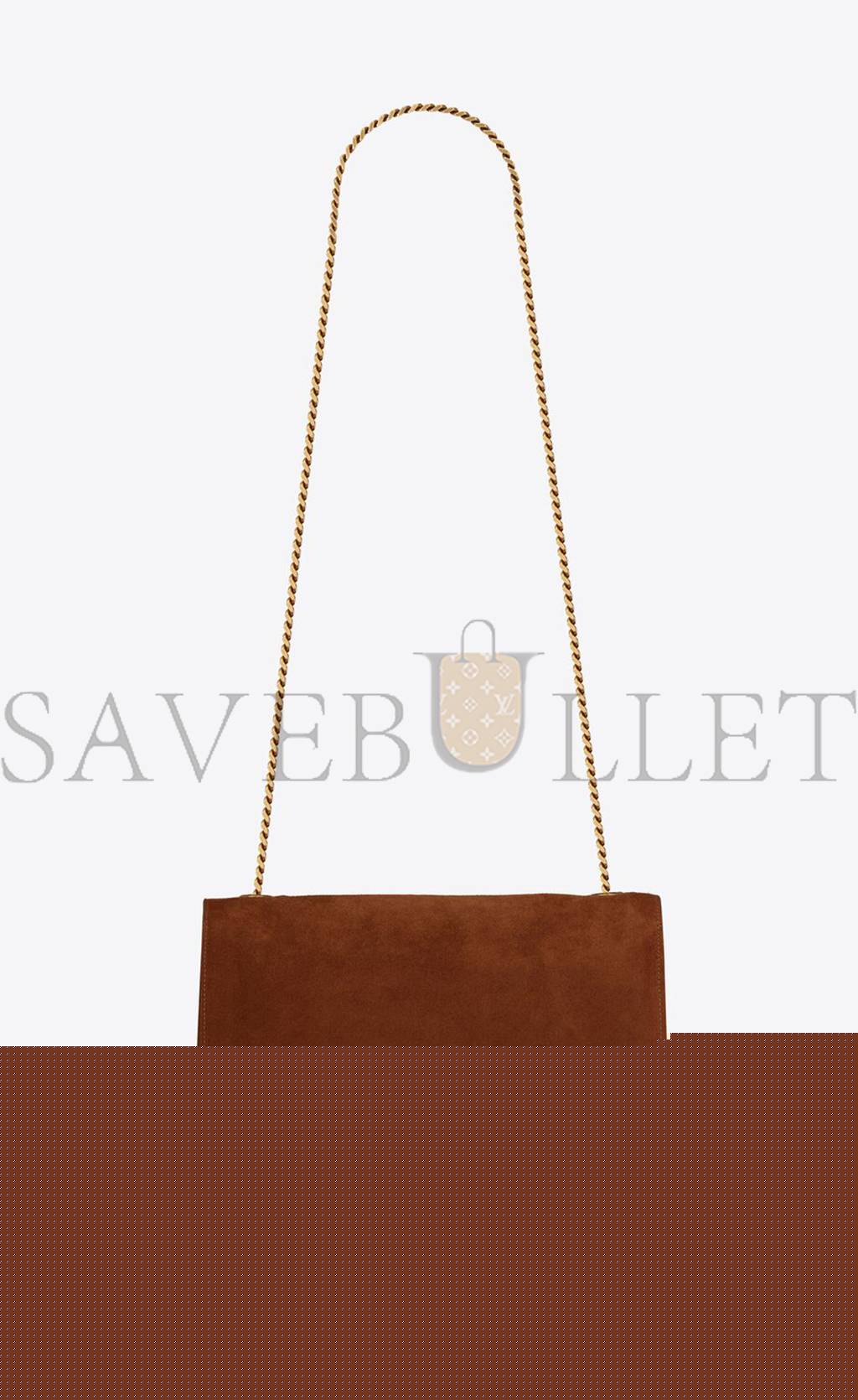 YSL KATE MEDIUM REVERSIBLE CHAIN BAG IN SUEDE AND LEATHER 5538041S78W7761 (28.5*20*6cm)