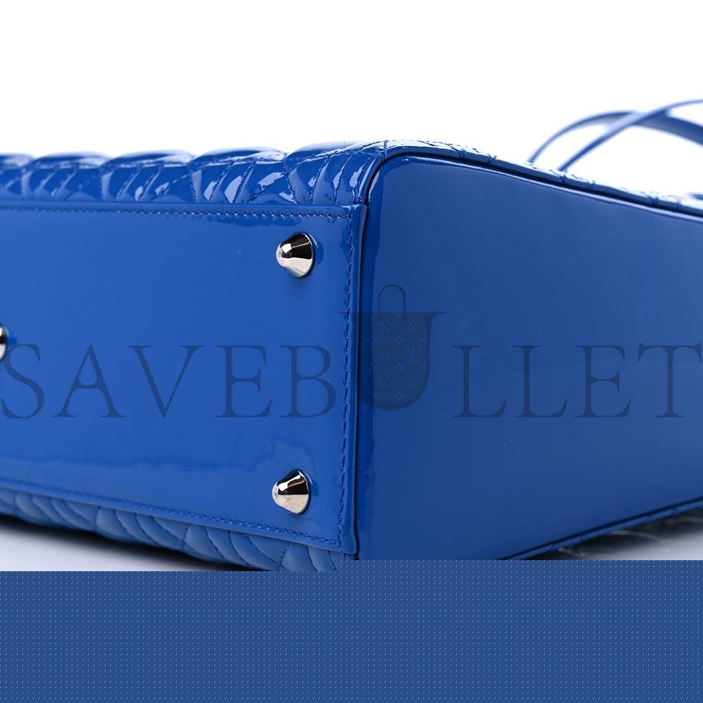 D*or patent cannage large lady D*or blue (32*25*11.4cm)