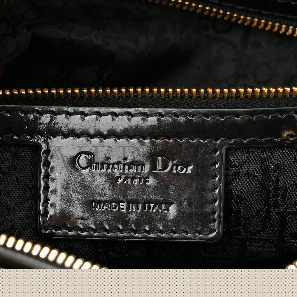 D*or patent cannage large lady D*or black (32*25*11.4cm)