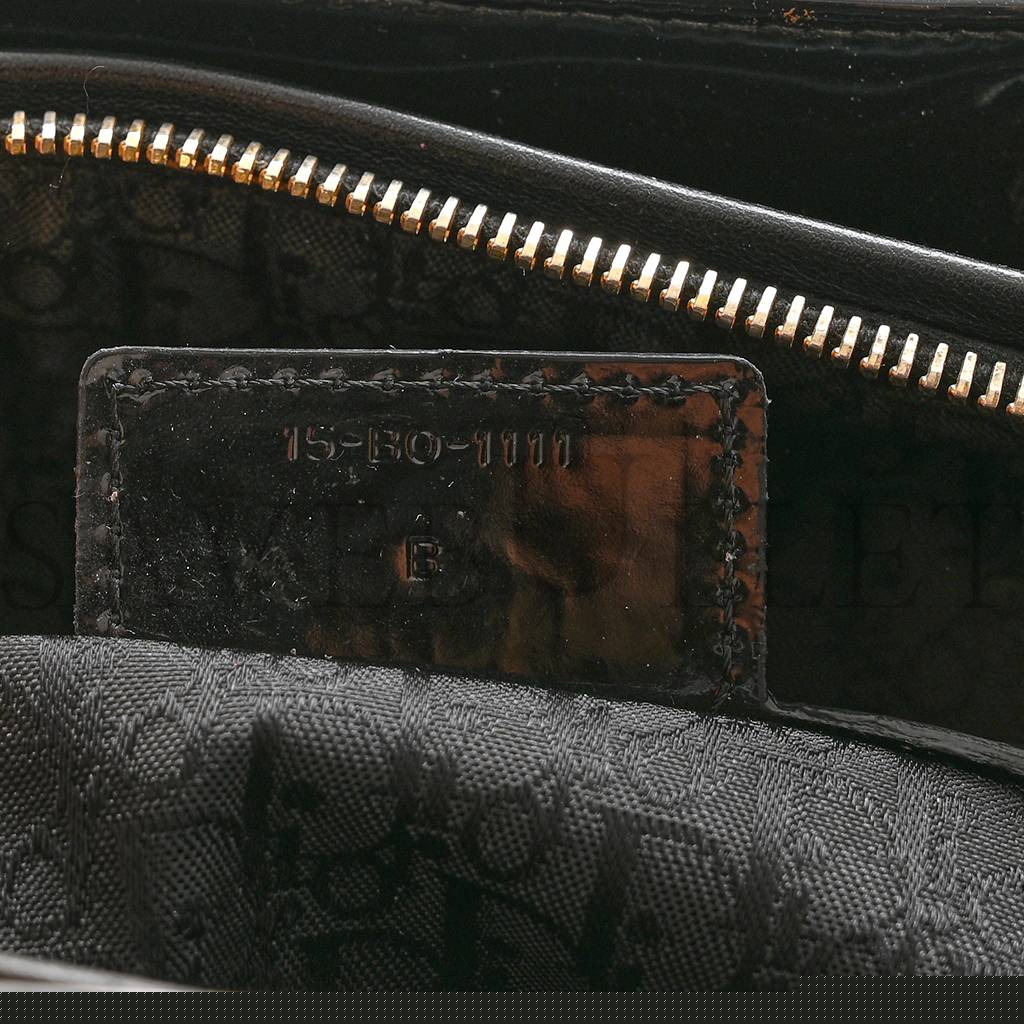 D*or patent cannage large lady D*or black (32*25*11.4cm)