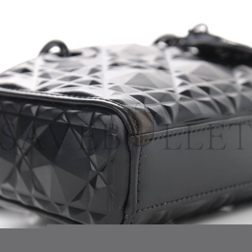 d*or calfskin cannage Di*m*nd micro lady d-joy black (17*10*8.9cm)