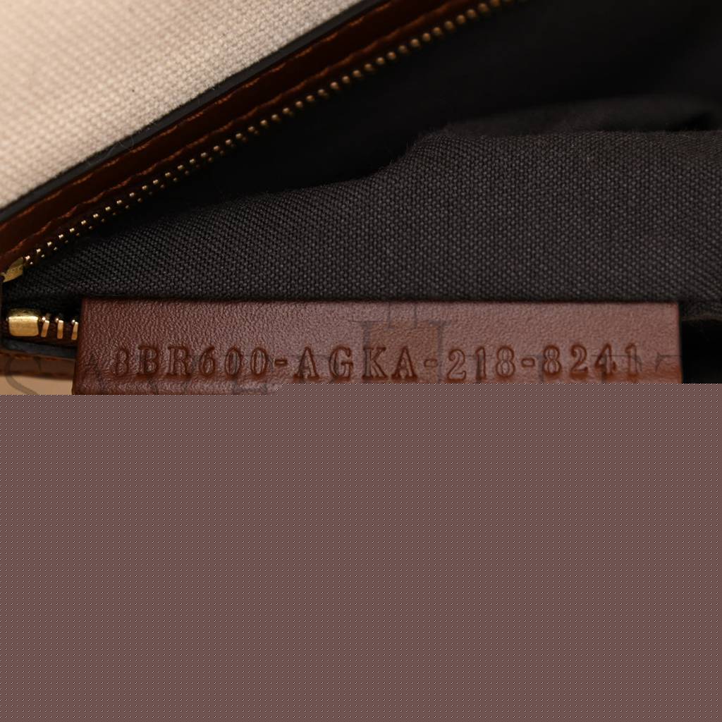 F**di x sara coleman canvas vitello king seta ff fish eye embroidered baguette grezzo multicolor ghianda (28*15*6cm)